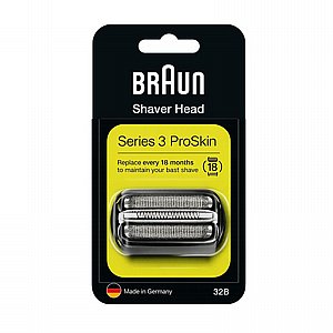 סכין ורשת למכונת גילוח סדרה 3 של בראון Braun 32B - מקורי סכין ורשת למכונת גילוח סדרה 3 של בראון Braun 32B - מקורי