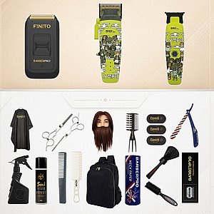 סט אקדמיה מקצועי לברבר BarberPRO 5558 סט אקדמיה מקצועי לברבר BarberPRO 5558