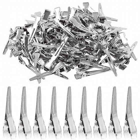 ����� �� 100 ������� ���� ����� 4.5 �"� Metal Hair Clip