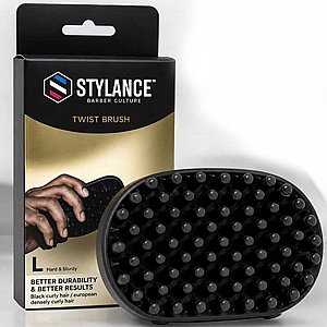 מברשת טוויסט לשיער מתולתל מסיליקון STYLANCE Twist Brush - מידה L מברשת טוויסט לשיער מתולתל מסיליקון STYLANCE Twist Brush - מידה L