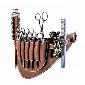 חגורת ציוד לספר מדמוי עור BarberPRO BP3451 חגורת ציוד לספר מדמוי עור BarberPRO BP3451
