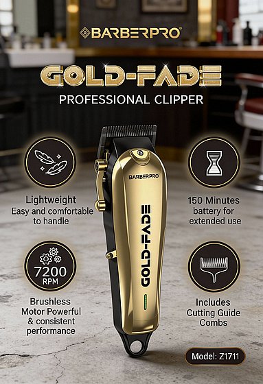 ����� ������ BarberPRO Gold-Fade ���� ���