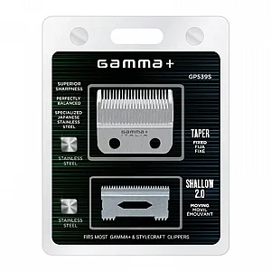 סכין ופלטה מסוג taper למכונת תספורת דירוג של gamma più דגם GP539S סכין ופלטה מסוג taper למכונת תספורת דירוג של gamma più דגם GP539S