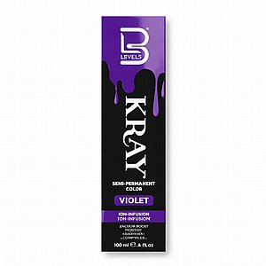 צבע חצי קבוע סגול לשיער KRAY Violetמבית LEVEL3 צבע חצי קבוע סגול לשיער KRAY Violetמבית LEVEL3
