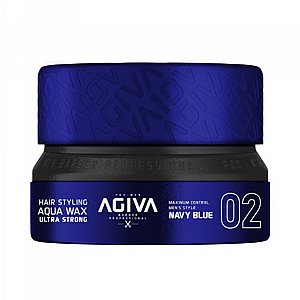 ווקס לשיער Agiva Hair Wax 02 NAVY BLUE Aqua Wax Ultra Strong 155mL אגיבה ווקס לשיער Agiva Hair Wax 02 NAVY BLUE Aqua Wax Ultra Strong 155mL אגיבה