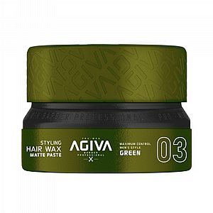 ���� ����� Agiva Hair Wax 03 GREEN Hair Wax Matte Paste 155mL �����