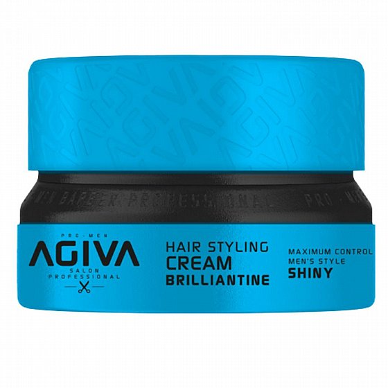 ���� ����� Agiva Hair Wax BRILLANTINE Hair Styling Shiny(Blue) 155mL �����