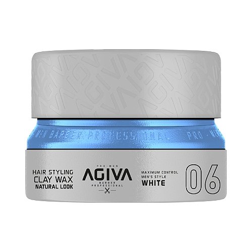 ���� ����� Agiva Hair Wax 06 WHITE Clay Wax Natural Look 155mL �����