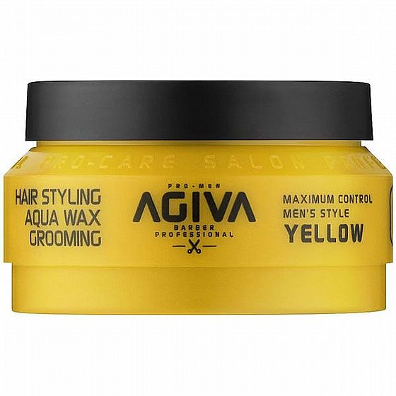 ���� ����� Agiva Hair Wax 04 YELLOW Aqua Wax Grooming 155mL �����