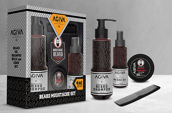 �� ���� ����� Agiva Beard & Moustache Gift Set �����
