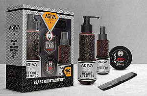 �� ���� ����� Agiva Beard & Moustache Gift Set �����