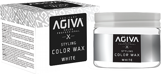 ���� ���� ���� ���� ��� Agiva Hair Styling Color Wax White 120ml