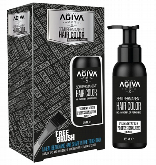 ��� ����� ��� ���� Agiva Semi Permanent Hair Color � Black 125ml �����