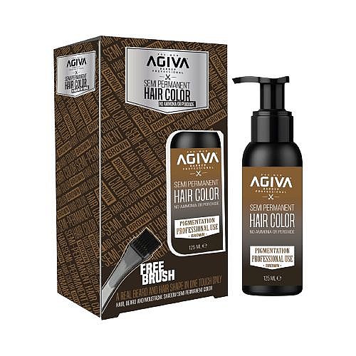 ��� ����� ��� ���� Agiva Semi Permanent Hair Color- Brown 125ml �����