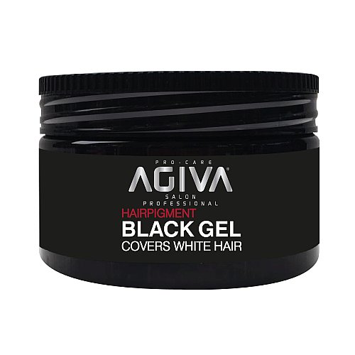 �� ����� ����� ��� Agiva BLACK Gel covers White Hair 250mL