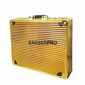 ������ ��������� ���� ��� ����� Gold Luxury Aluminum Barber Case