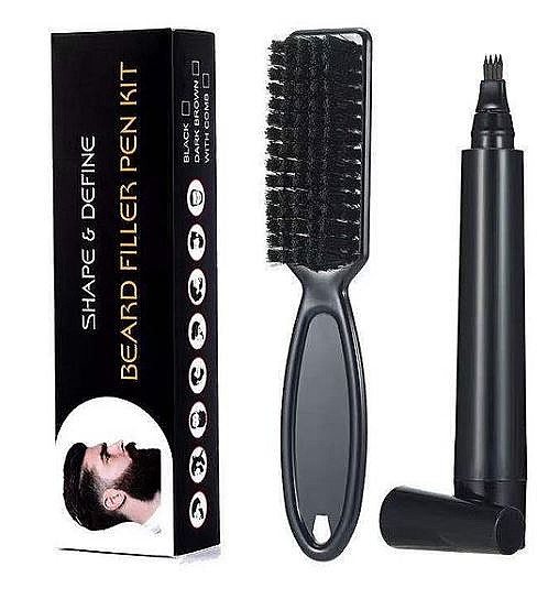 ����� ��� ��� (�����) + ����� ���� ����� ������ ����� ���� BarberPRO Beard Filler Pen Kit