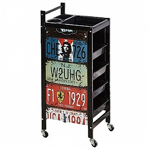 עגלת שירות מעוצבת BarberPRO W-X193 עגלת שירות מעוצבת BarberPRO W-X193