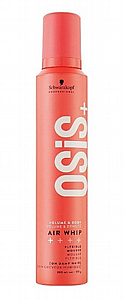 מוס קל לעיצוב שיער Schwarzkopf Professional Osis+ Air Whip Flexible Mousse מוס קל לעיצוב שיער Schwarzkopf Professional Osis+ Air Whip Flexible Mousse