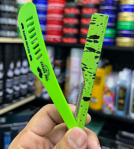 ידית תער מעוצבת בצבע ירוק Barber PRO BP5101 ידית תער מעוצבת בצבע ירוק Barber PRO BP5101