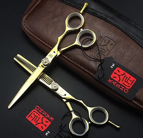 �� ������� ����� ������ ���� 6 ���� �� ����� Barber Gold Set Scissors