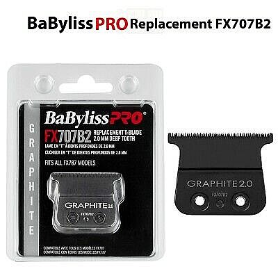 ���� ������ ������ ����� �������� ��� BabylissPro Replacement T-Blade Graphite 2.0mm Deep Tooth #FX707B2