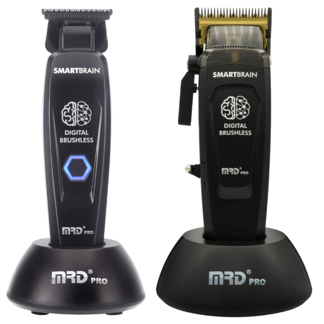 סט מכונות תספורת MRD PRO SmartBrain DUO Black אם אר די יבואן רשמי ...