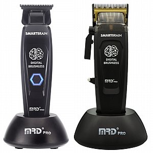 סט מכונות תספורת MRD PRO Smart Brain Black Edition אם אר די סט מכונות תספורת MRD PRO Smart Brain Black Edition אם אר די