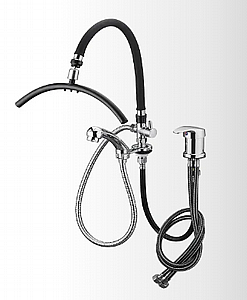 סט ברז וכיור חפיפה מקצועי עם ראש מפל ומזלף – BarberPRO דגם BP912G סט ברז וכיור חפיפה מקצועי עם ראש מפל ומזלף – BarberPRO דגם BP912G