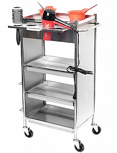 עגלת שירות נירוסטה למספרה BarberPRO X44 עגלת שירות נירוסטה למספרה BarberPRO X44