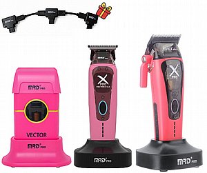 סט מכונות תספורת וגילוח מקצועיות MRD PRO X-PRO Triple - ורוד סט מכונות תספורת וגילוח מקצועיות MRD PRO X-PRO Triple - ורוד