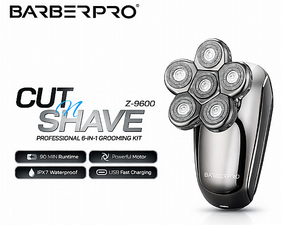 ����� ����� BarberPRO 6IN1 Cut N Shave Z-9600 ���� ���