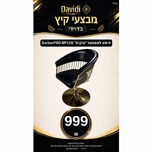 מבצעי קיץ בדוידי! כיסא למסתפר "נרקיס" BarberPRO BP12K מבצעי קיץ בדוידי! כיסא למסתפר "נרקיס" BarberPRO BP12K